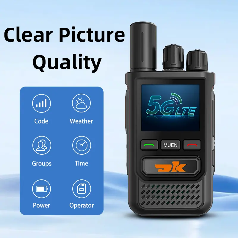 Long Range 100km Global PTT Public Network 4G LTE Two Way Radio Public Walkie Talkie 500km Range With Sim Card