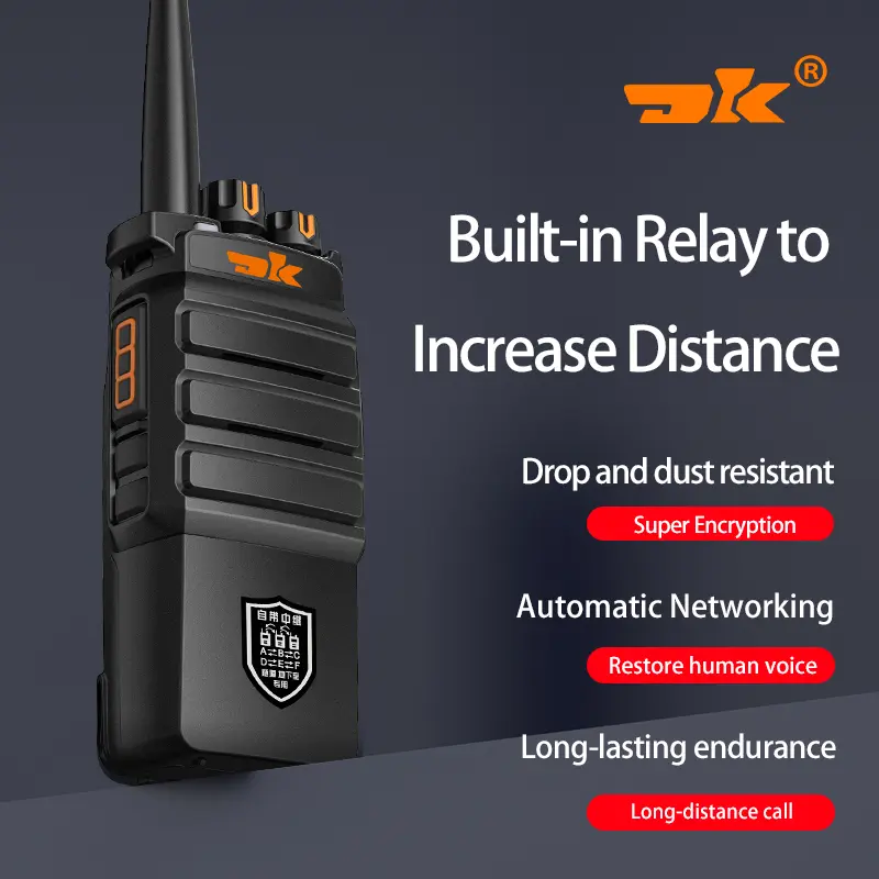 DK-710S 16w Long Range Repeater Walki Talki Handheld Talkies-Walkies UHF 400-480MHz Woki-toki Two Way Radio
