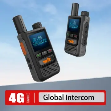 Android 4G LTE GSM Poc Network Mobile Phone Two Way Radio 200km Long Range Zello Ptt Walkie Talkie with Sim Card