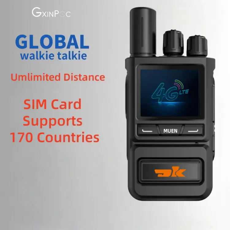 DK-L2 Handheld 4G LTE Radio POC Walkie Talkie Two Way Radio Single Call Wireless Intercom Global Walkie Talkie