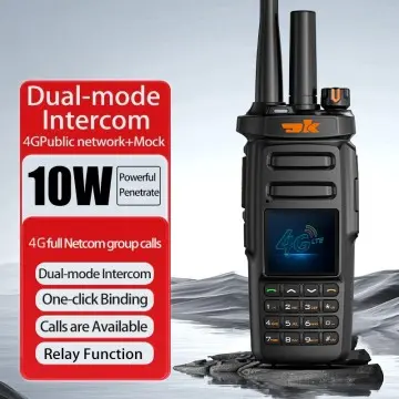 Network Analog Dual Mode Radios 4G Lte Walkie Talkie Uhf Vhf Two Way Radio With Sim Card Poc Global Walkie Talkie